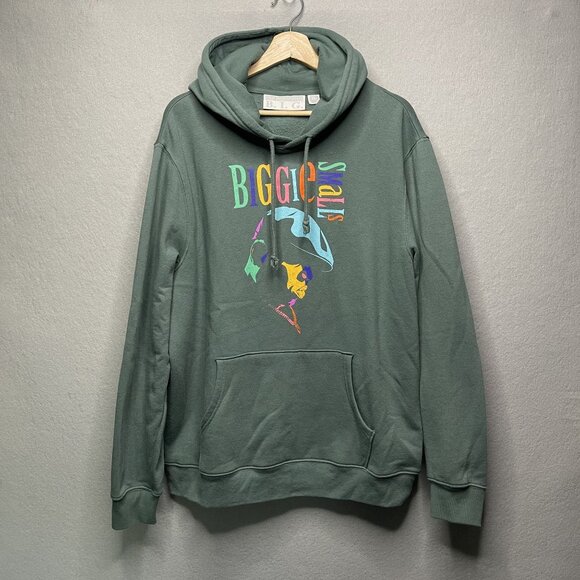 The Notorious B.I.G. Biggie Smalls Hoodie XL Green Multicolor Graphic - Picture 1 of 6